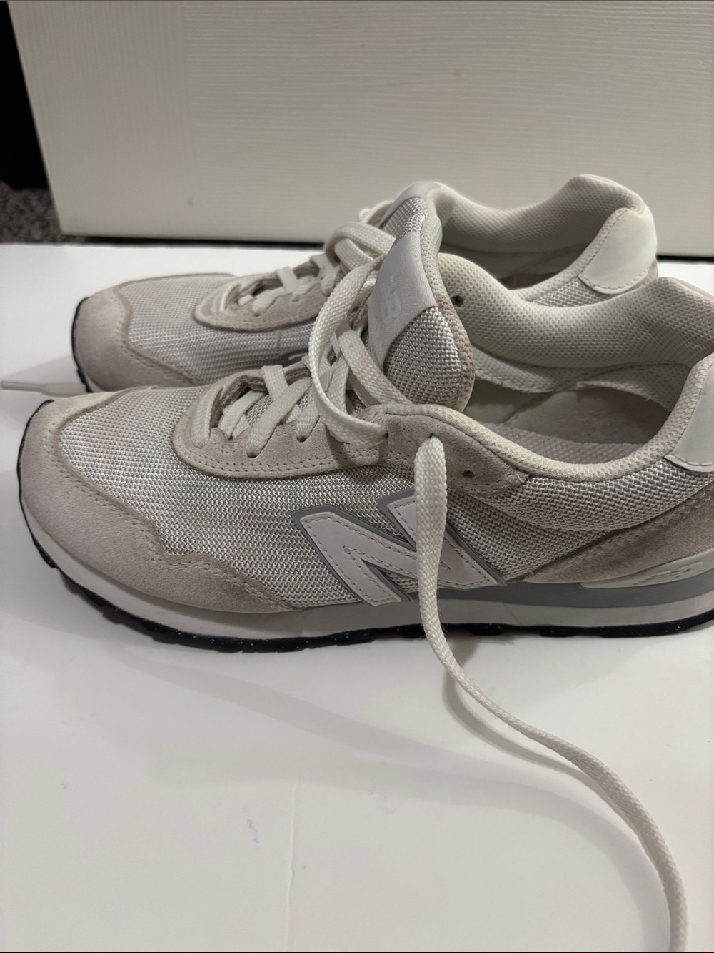 New Balance Women's White Cream Sneakers